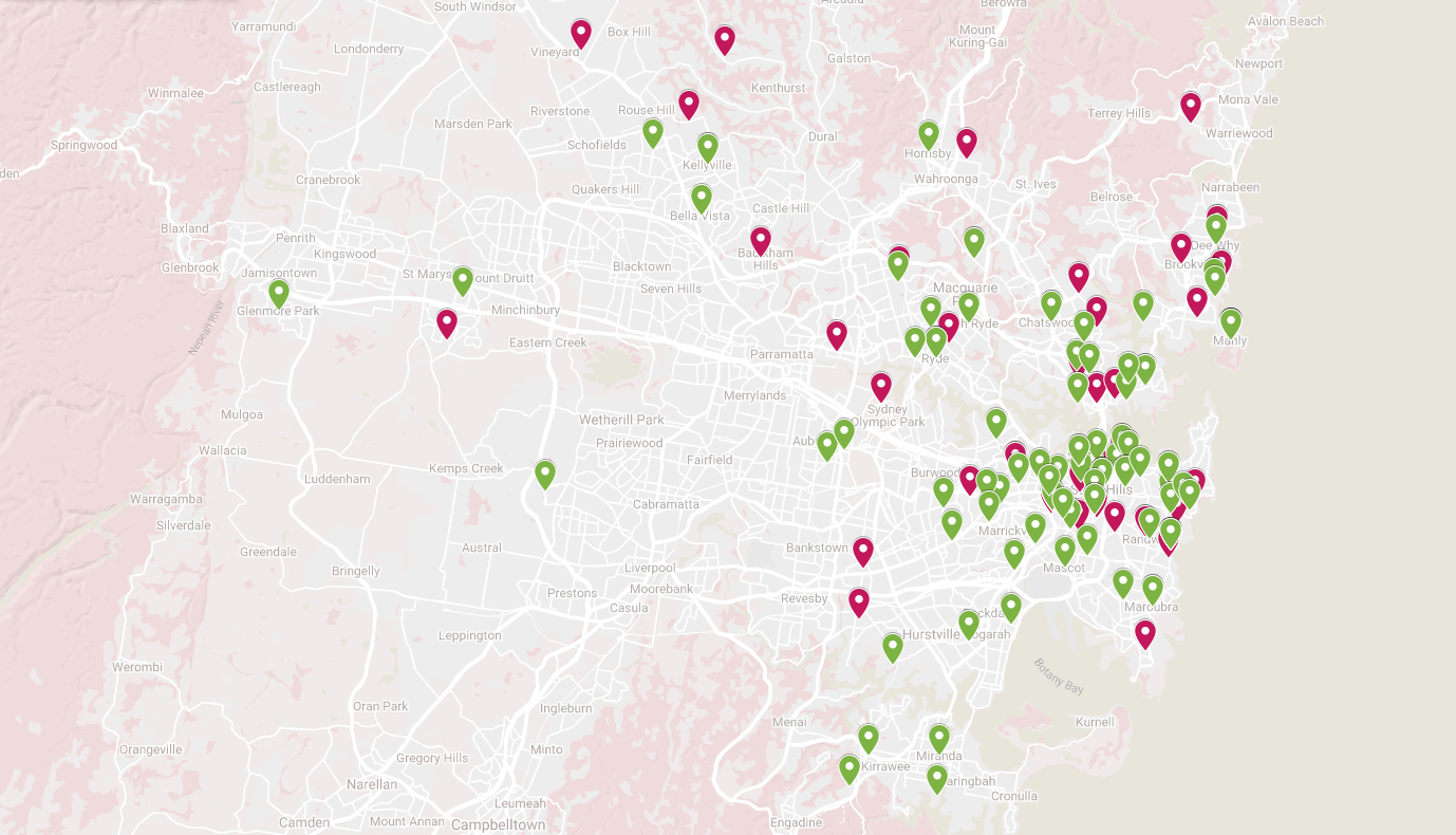 Actively Looking Users in Sydney - July 2021